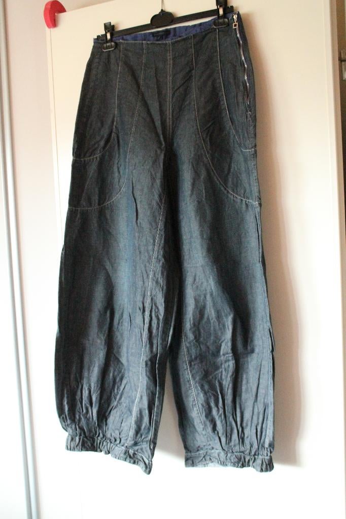 Sarah Pacini Broek maat 3, Kleding | Dames, Broeken en Pantalons, Maat 38/40 (M), Blauw, Sarah Pacini, Ophalen of Verzenden