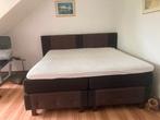 Boxspring bed, Ophalen, Bruin, Tweepersoons, Zo goed als nieuw