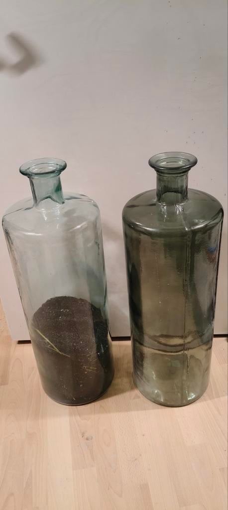 Twee grote fles vazen, Huis en Inrichting, Woonaccessoires | Vazen, Ophalen