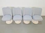 Set vintage Tulip stoelen eettafel Eero Saarinen stijl ´70, Ophalen, N, Space age vintage, 4 tot 6 stoelen