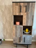 Buffetkast industrieel, Ophalen, Met deur(en), Zo goed als nieuw, Minder dan 150 cm