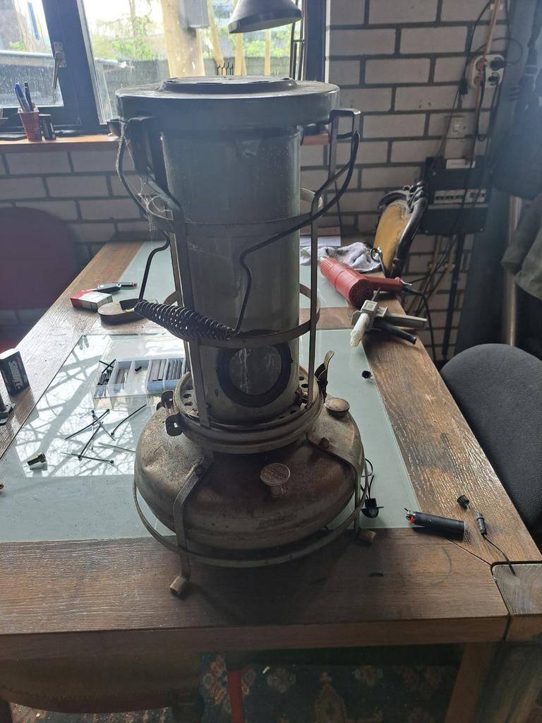 Aladdin bleuflame petroleum brander & extra gebruikte lont, Huis en Inrichting, Kachels, Ophalen, Gebruikt, Overige brandstoffen