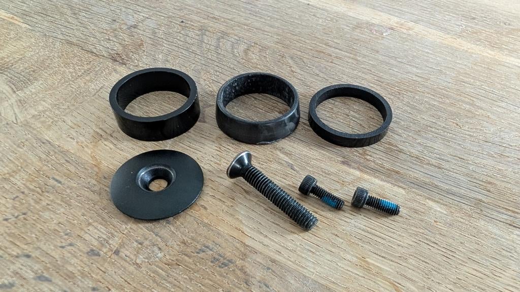 Spacers en top cap voor stuurpen racefiets, Ophalen of Verzenden