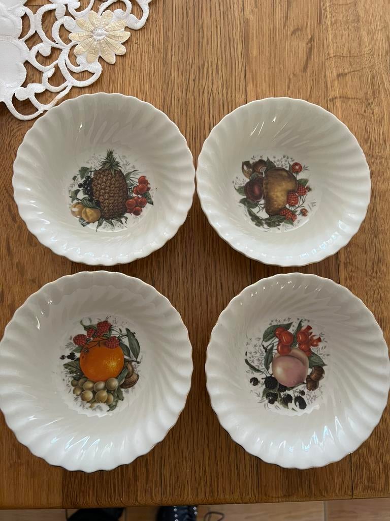 4x decoratieschaaltje, Ophalen, Glas, Overige stijlen, Bord(en)