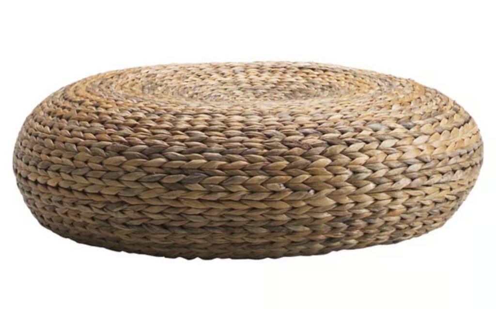 IKEA ALSEDA Voetenbank/Tafel - Riet, Rond, Huis en Inrichting, Banken | Voetenbanken en Poefen, Gebruikt, Riet of Rotan, Ophalen of Verzenden