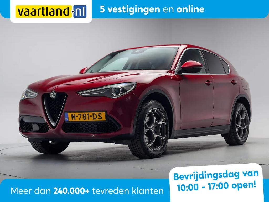 Alfa Romeo Stelvio 2.0 T AWD 280pk Super Aut. [ Leder Memory, Auto's, Alfa Romeo, Automaat, 4 cilinders, Bedrijf, 93 €/maand