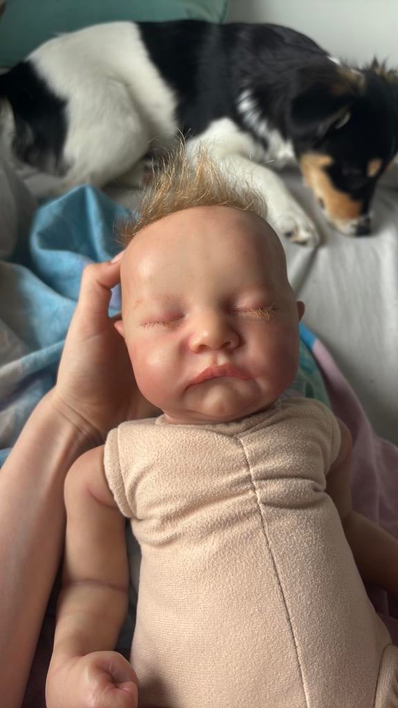 authentic reborn baby, Verzamelen, Ophalen of Verzenden, Zo goed als nieuw, Babypop