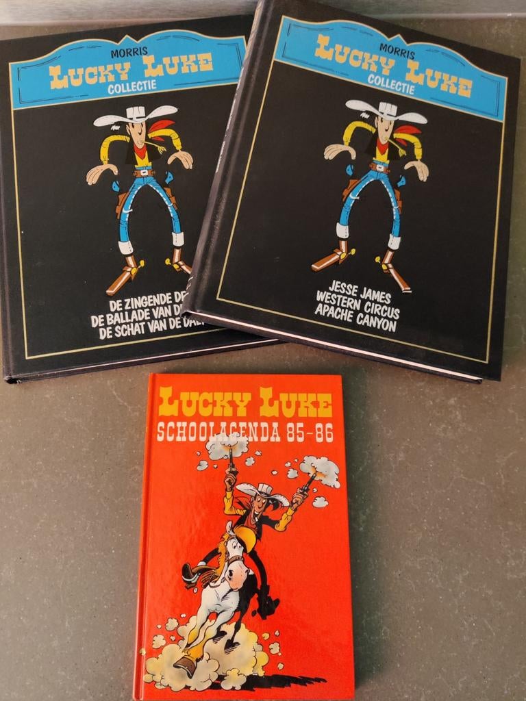 Lucky Luke Collectie: boeken / schoolagenda 85-86 nieuwstaat, Boeken, Stripboeken, Ophalen of Verzenden, Zo goed als nieuw