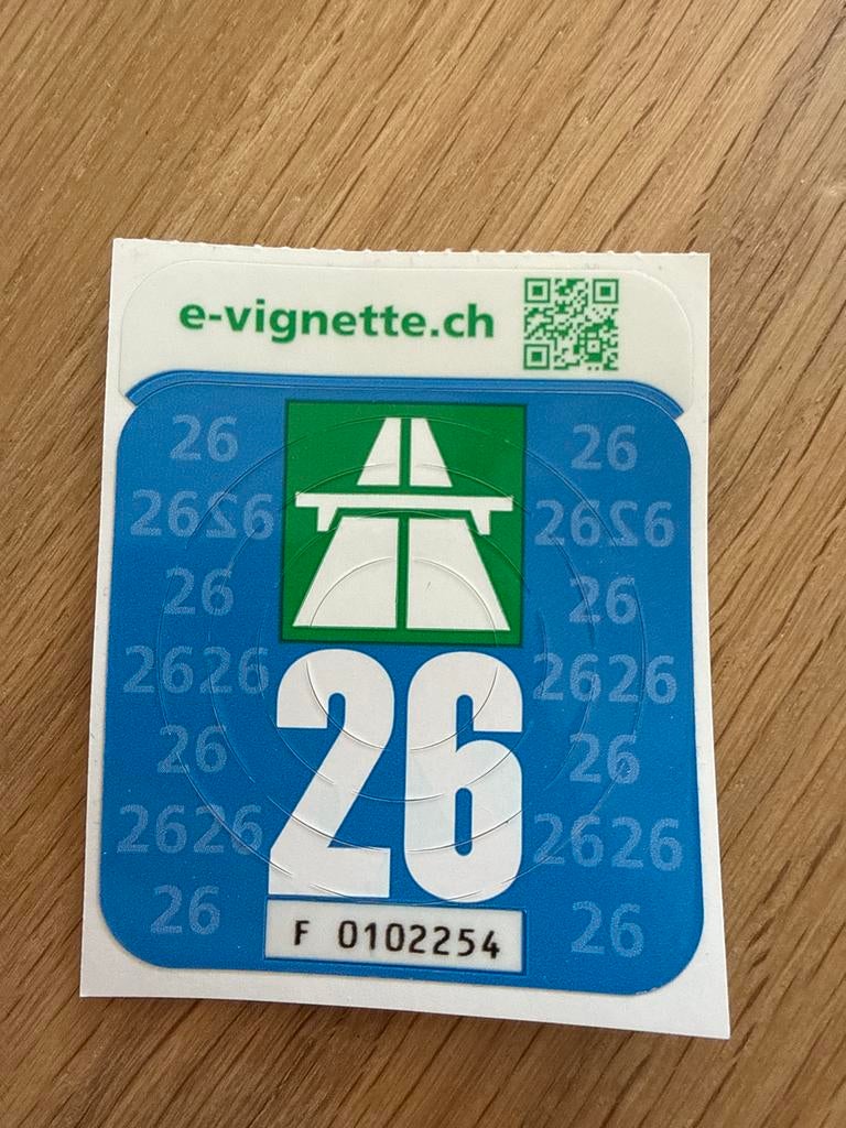 Vignet Zwitserland 2026 ongebruikt, Drie personen of meer