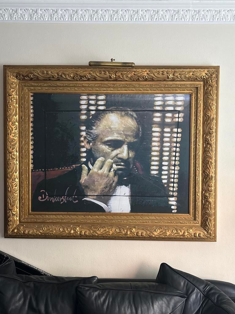 Schilderij 'The Godfather' met  Lijst, Antiek en Kunst, Ophalen