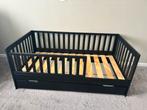 Peuterbed zwart Petite Amelie met lade, Ophalen, 70 tot 85 cm, 140 tot 160 cm, Zo goed als nieuw