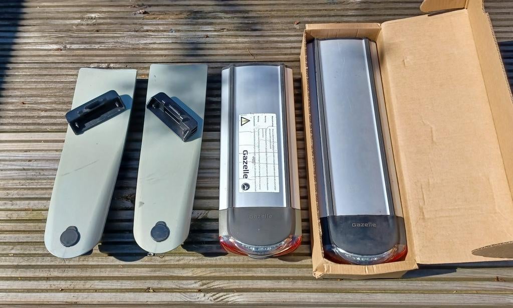 4 defecte e-bike accu's: 2 Batavus, 2 Gazelle, Ophalen, Gebruikt