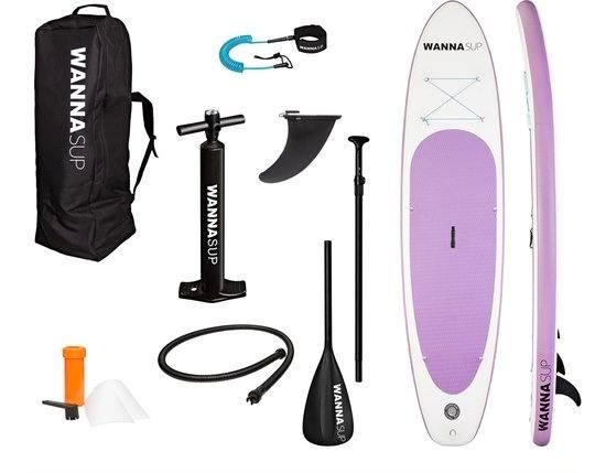 Complete SUPboard Set - Paars - Nieuwstaat, Watersport en Boten, Suppen, Ophalen, Nieuw, SUP-boards