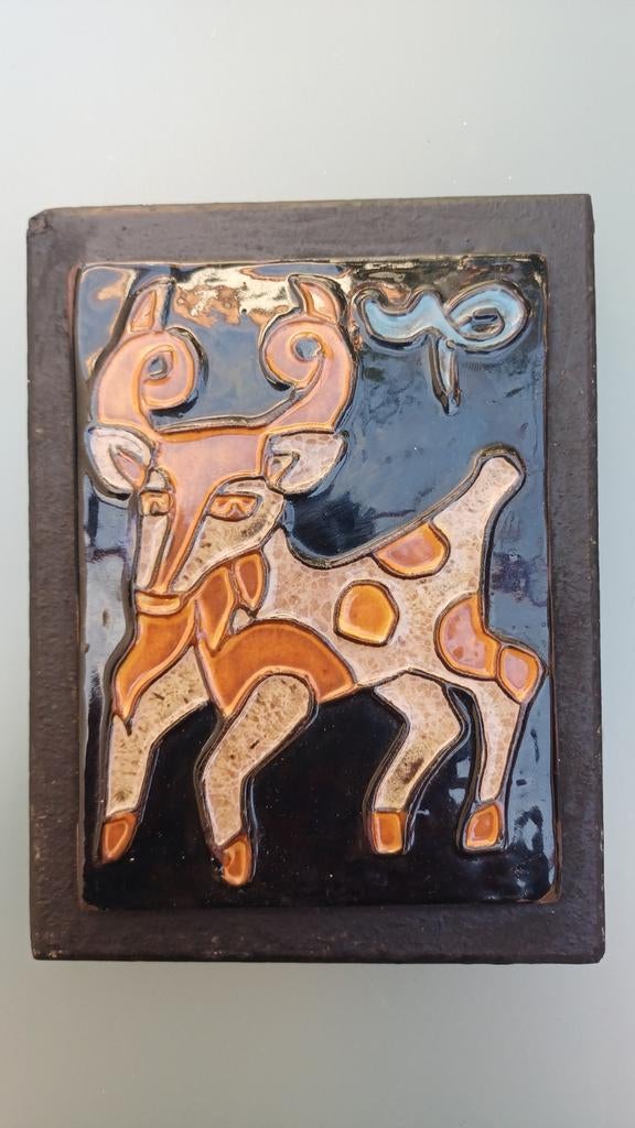 Tegeltje Henk Potters - sterrenbeeld steenbok, Antiek en Kunst, Ophalen of Verzenden