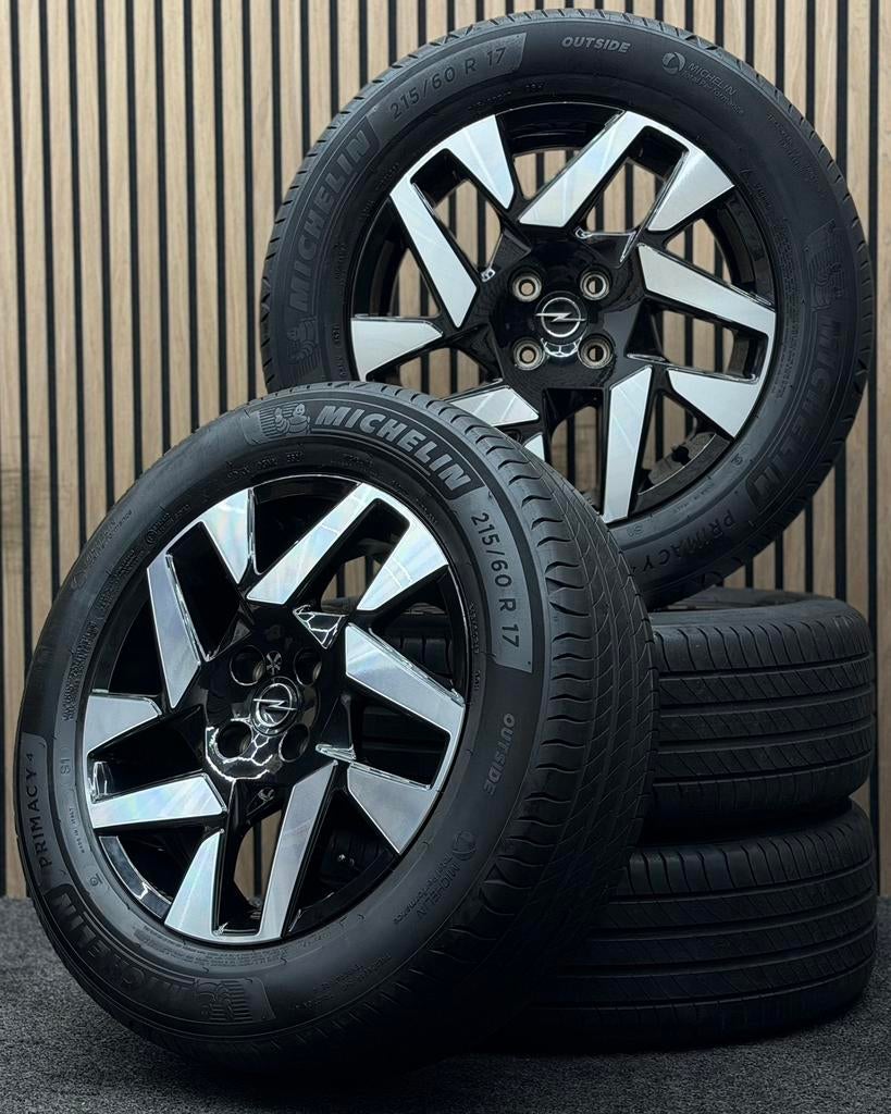 Originele 17 inch Opel Mokka B 4x108 ET32 Michelin 215/60/17, Auto-onderdelen, Banden en Velgen, Ophalen, 215 mm, ., Banden en Velgen