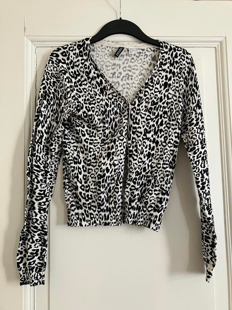 Panter luipaard vestje H&M mt 36, Kleding | Dames, Truien en Vesten, Ophalen of Verzenden, Zo goed als nieuw, Maat 36 (S), Bruin