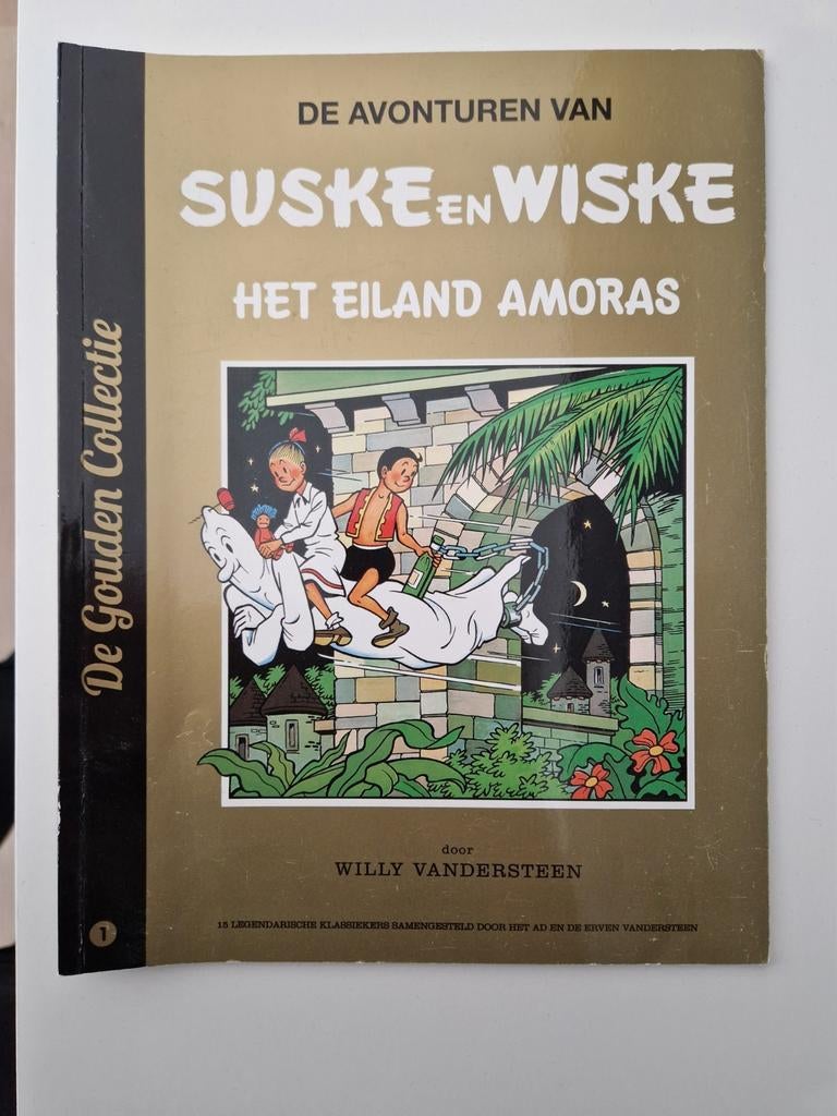Suske en Wiske - Het eiland Amoras - De Gouden Collectie, Eén stripboek, Ophalen of Verzenden, Gelezen, Willy Vandersteen
