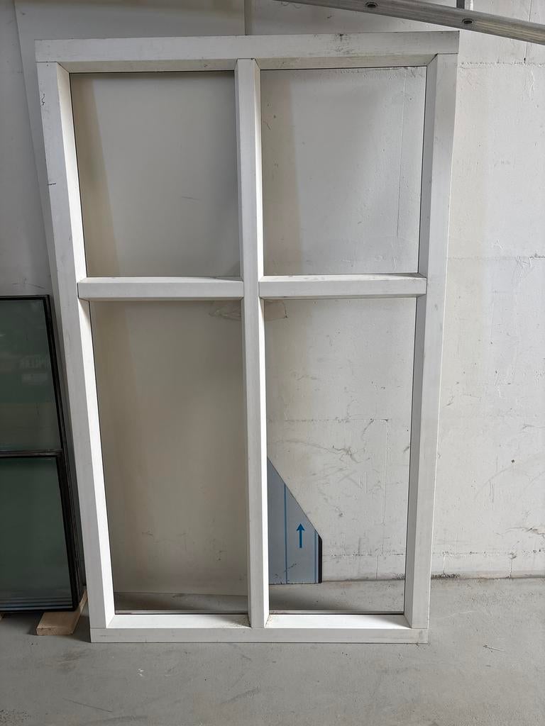 Kunststof kozijn verdiept profiel K-Vision HVL 241,5x131,5cm, Ophalen, Gevelraam of Ruit, 160 cm of meer, Zo goed als nieuw