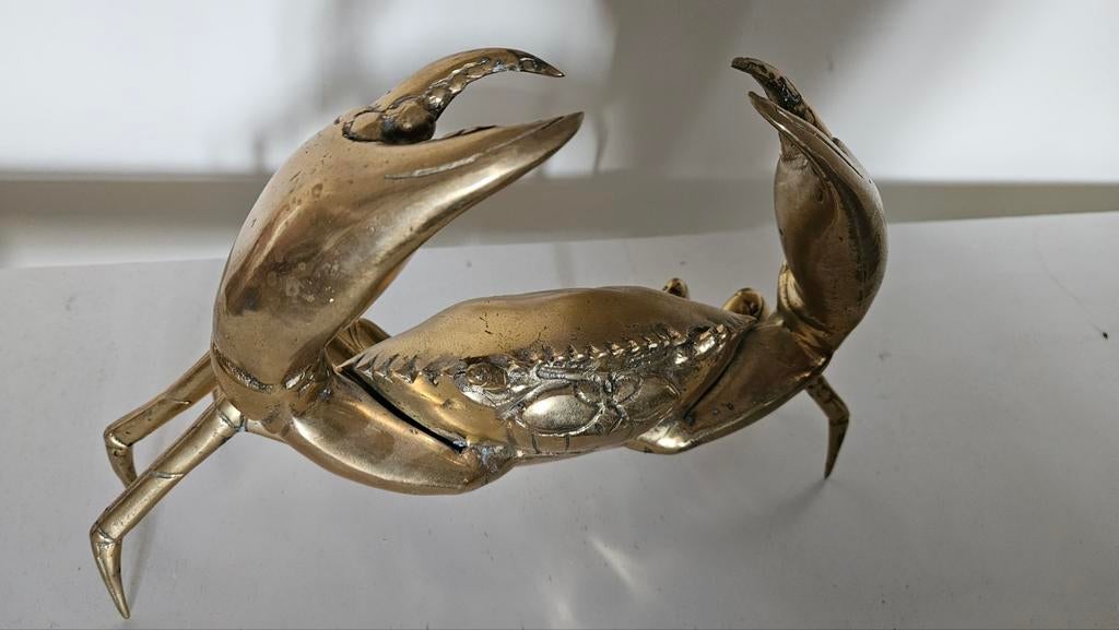 Bronzen krab beeldje - Sooka, Ophalen of Verzenden