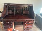 Houten secretaire bureau met rolluik, Ophalen of Verzenden, Gebruikt