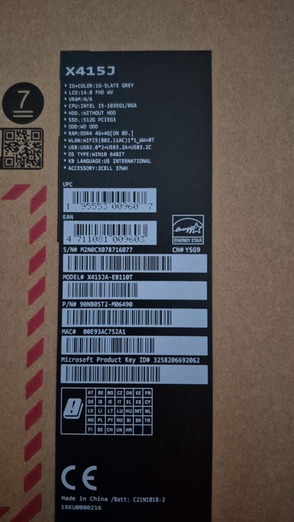 Laptop te koop, Computers en Software, Ophalen of Verzenden, 256 GB of meer