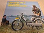 Jaren 70 Peugeot 105 D brommer bromfiets folder Nederlands, Fietsen en Brommers, Handleidingen en Instructieboekjes, Ophalen of Verzenden