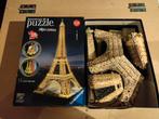 Ravensburger 3D-puzzel Eiffeltoren Night Edition, Ophalen of Verzenden, Minder dan 500 stukjes, Zo goed als nieuw, Rubik's of 3D-puzzel