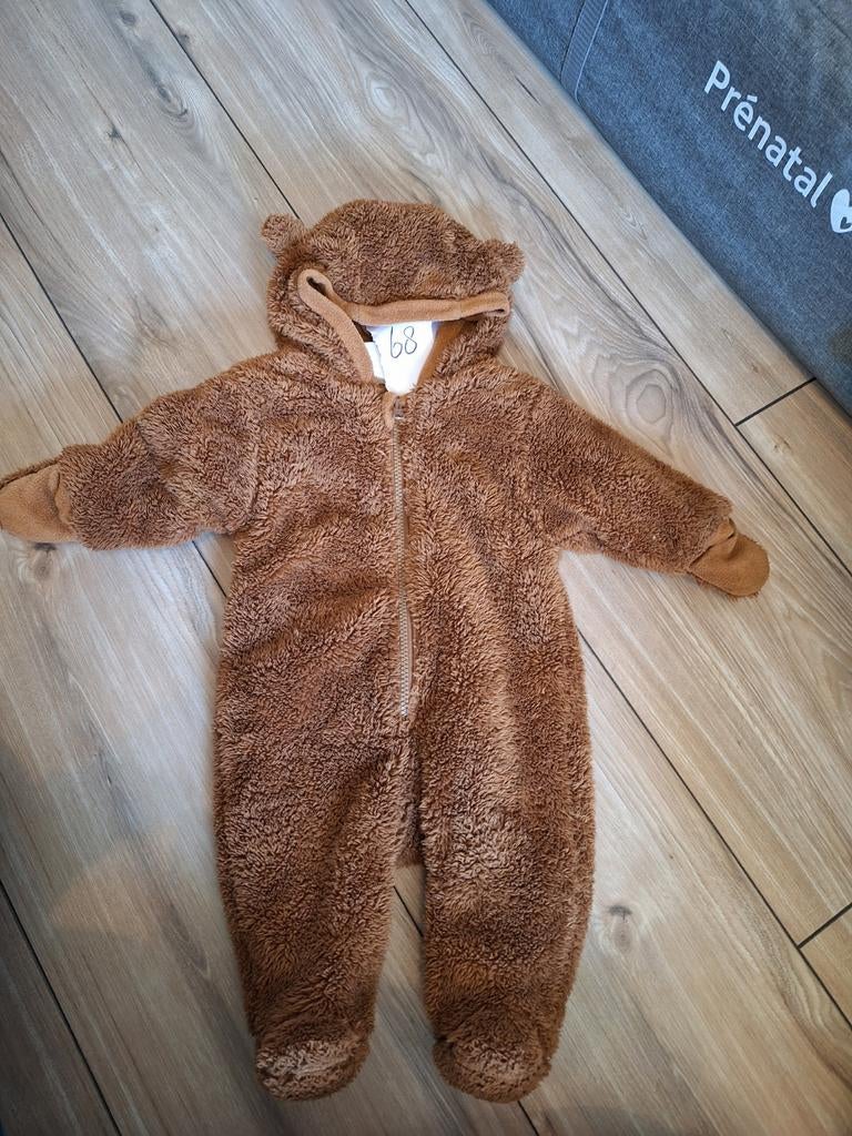 Bruin berenpakje maat 68, Ophalen of Verzenden, Zo goed als nieuw, Jongetje of Meisje