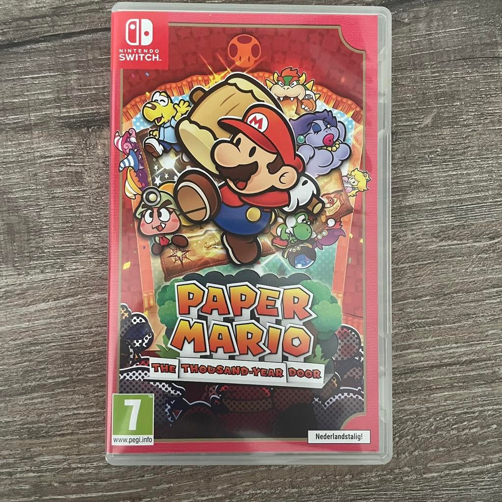 Paper Mario The Thousand Year Door - Nintendo Switch Game, 1 speler, Ophalen of Verzenden, Zo goed als nieuw, Role Playing Game (Rpg)