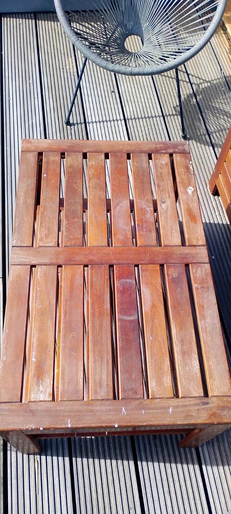 Ikea houten tuintafel - Gebruikt, Tuin en Terras, Tuintafels, Gebruikt, Vierkant, Hout, Ophalen of Verzenden