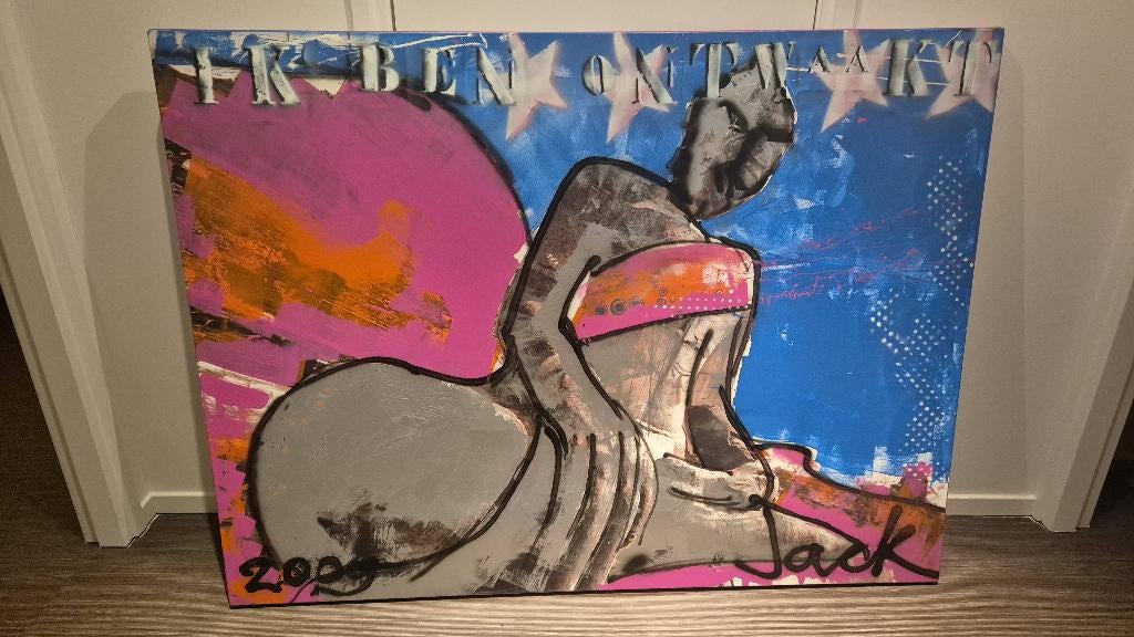 Art painting schilderij doek, Antiek en Kunst, Kunst | Schilderijen | Klassiek, Ophalen