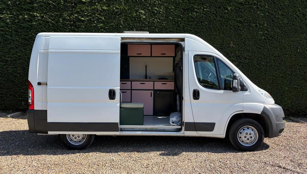 Citroen Jumper 2.2HDI Buscamper 96000KM Parkeersensoren Koel, Overige merken, Buscamper of Camperbus, Bedrijf, Elektrische ramen