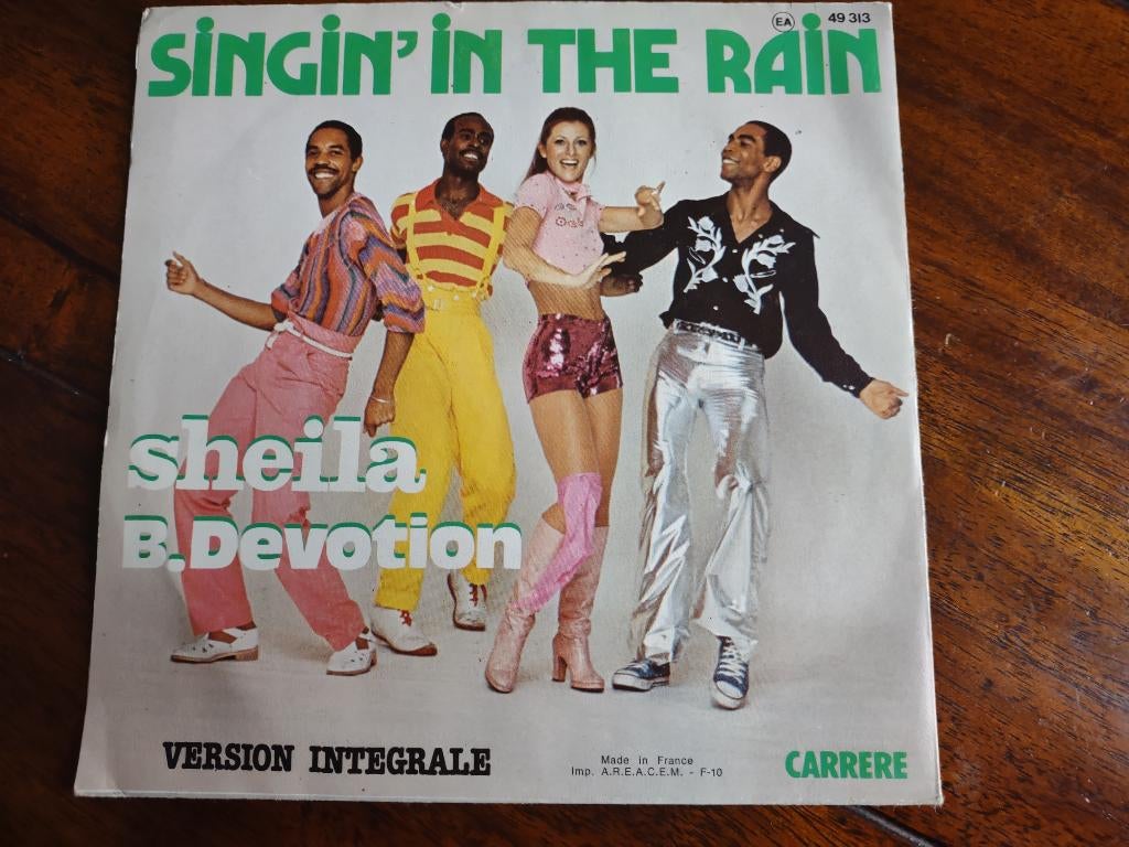 Single - Sheila B. Devotion - Singin' in the rain, Ophalen of Verzenden, Zo goed als nieuw, Dance, Single