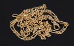Figaro heren 14k gouden schakel ketting massief 56cm, Sieraden, Tassen en Uiterlijk, Kettingen, Voordeelsieraden, Verzenden, Zo goed als nieuw