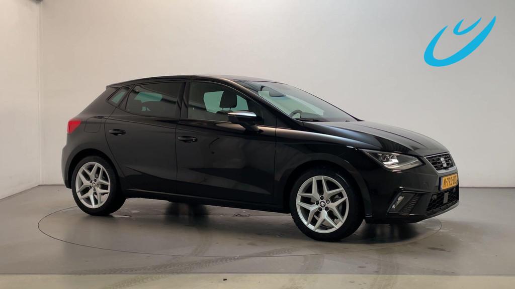 Seat Ibiza 1.0 TSI 110pk DSG FR Business Intense Plus LED St, Stof, Gebruikt, Met garantie (alle), Bedrijf