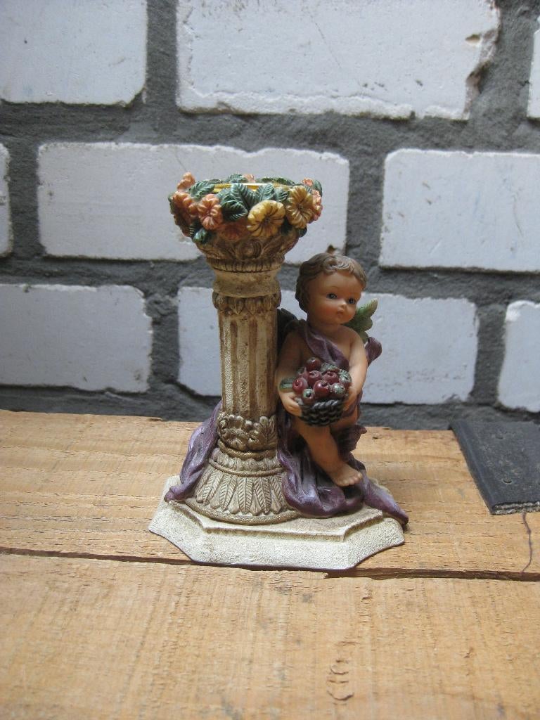 Lief klein engel kandelaar, Ophalen of Verzenden, Nieuw, Overige materialen, Minder dan 25 cm