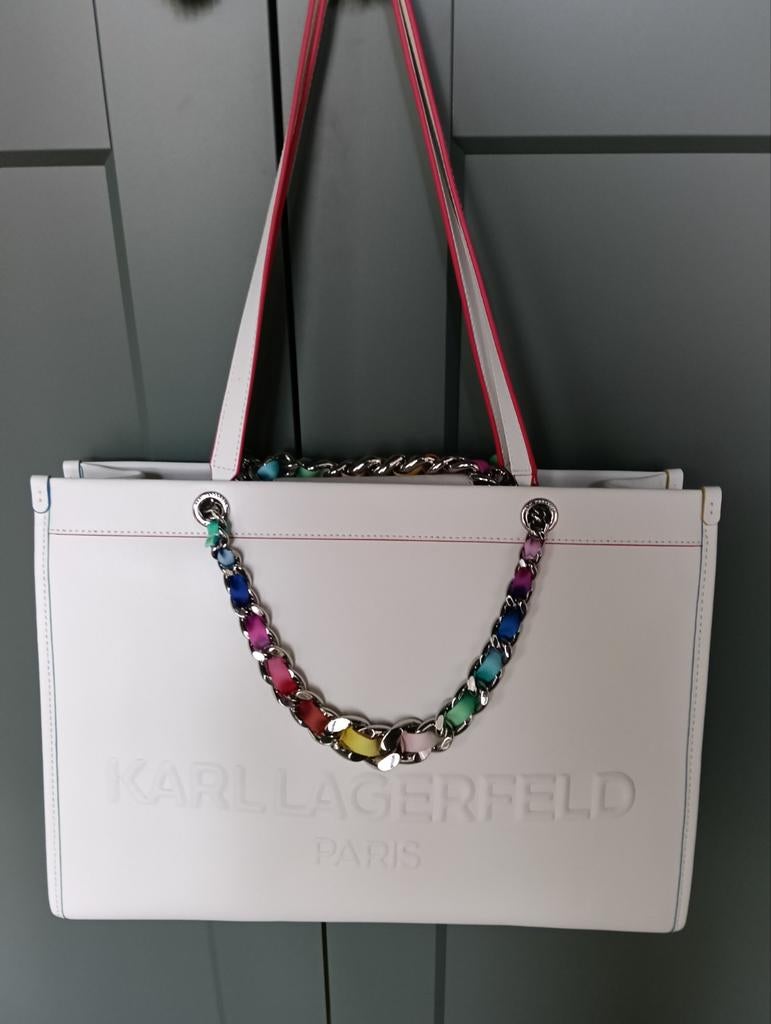 Karl Lagerfeld nieuw met prijskaartje, Ophalen of Verzenden, Nieuw, Wit, Schoudertasje