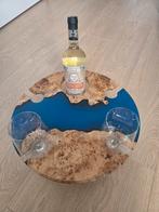 Borrelplank / wijnhouder hout epoxy, Huis en Inrichting, Ophalen, Gebruikt