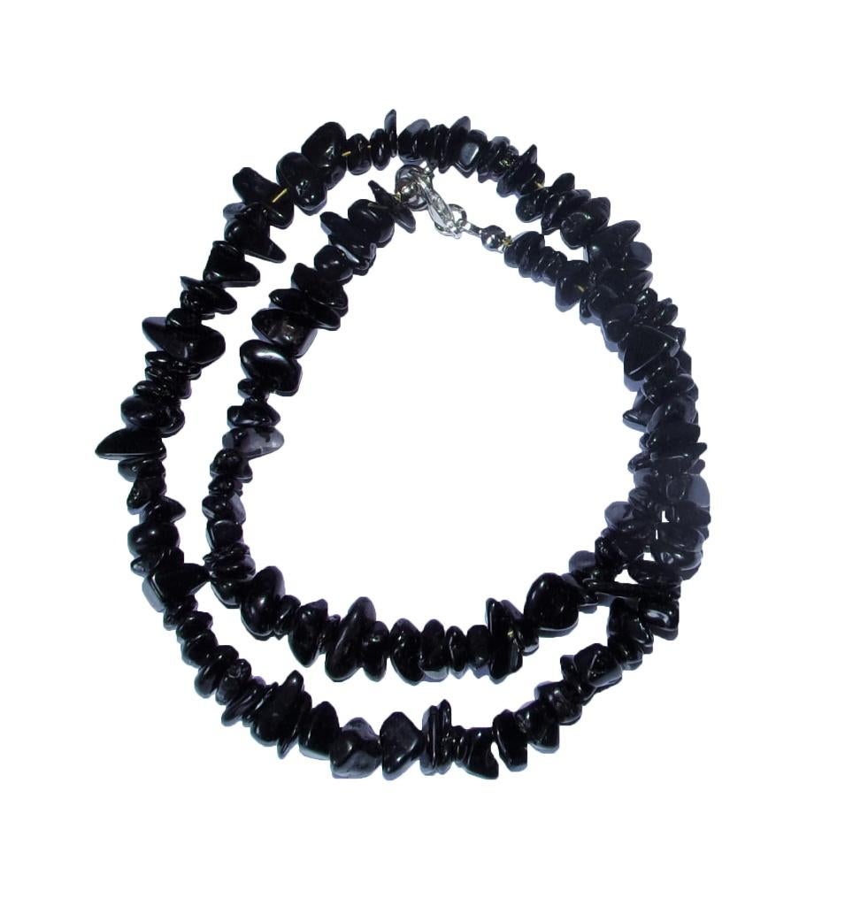 Splitketting Toermalijn zwart Lengte circa 45 cm, Ophalen of Verzenden, Mineraal