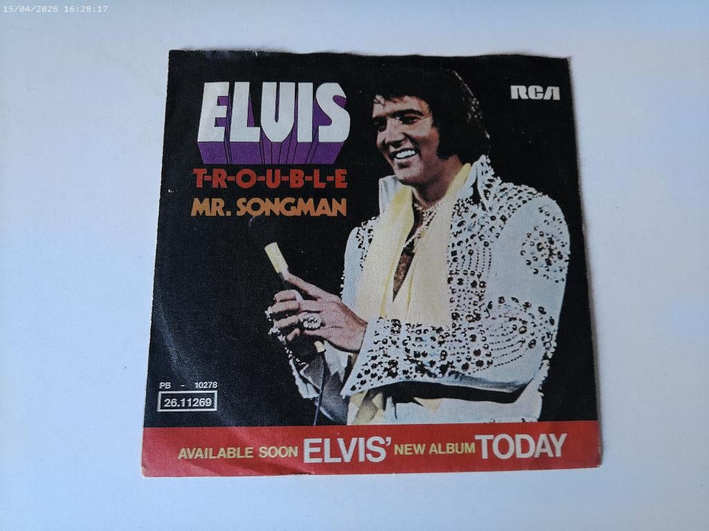 Elvis Presley - Trouble / Mr. Songman, Fotohoes, 7 inch, Single, Ophalen of Verzenden