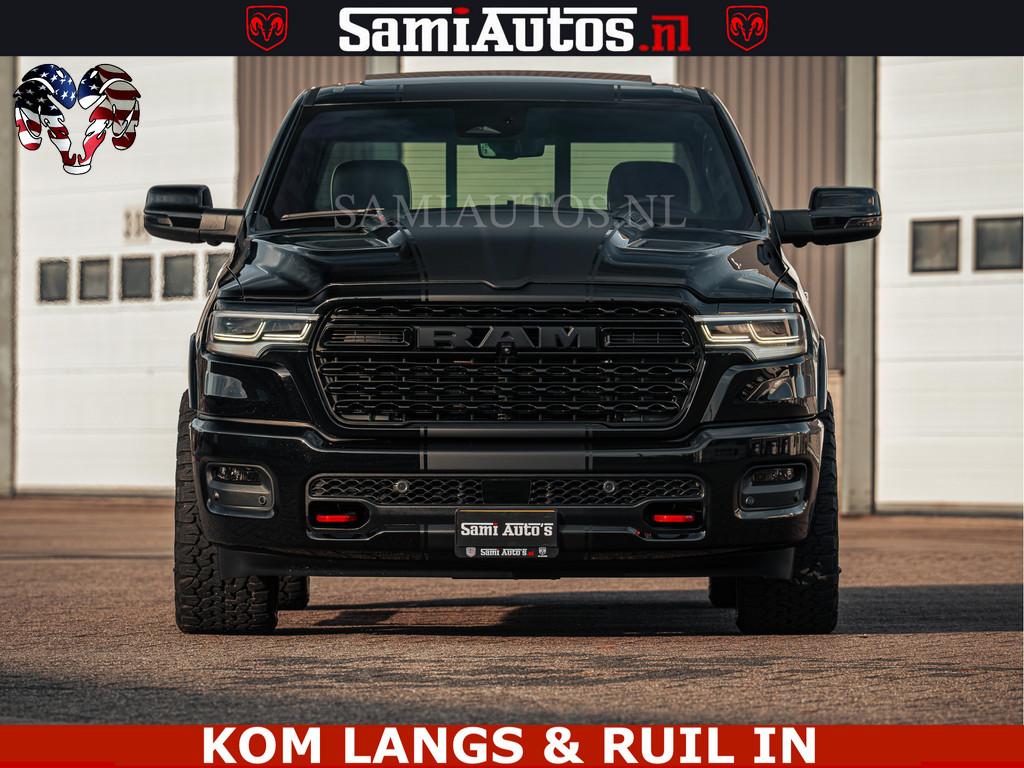 Dodge Ram Limited Night H.O 540HP 706Nm | Massage + Full Opt, Auto's, Automaat, Met garantie (alle), Zwart, Leder