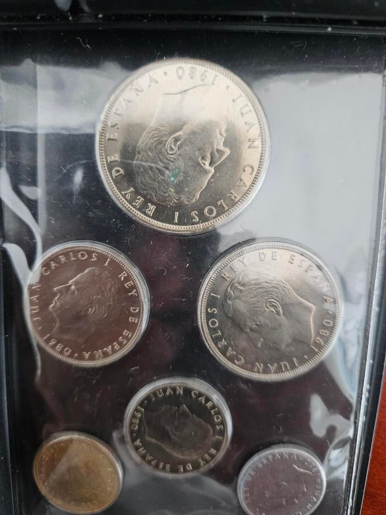 WK Voetbal Spanje '82 Muntenset - 2 Mapjes met 6 Munten, Ophalen of Verzenden