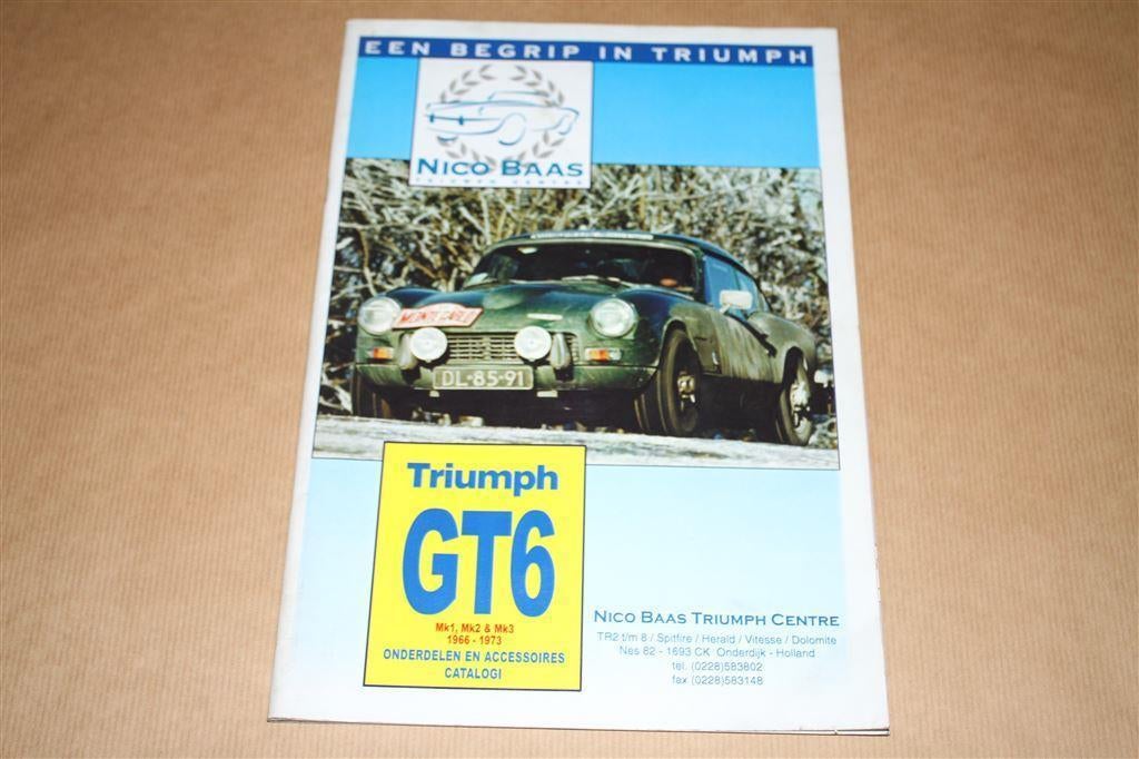 Triumph GT6 Onderdelen en accessoires catalogus, Ophalen of Verzenden