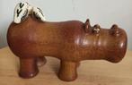 Nijlpaard met vogels. Lisa Larson. MCM aardewerk 1966/70, Ophalen of Verzenden
