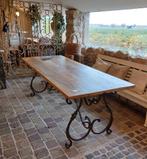 Smeedijzeren tafel voor binnen en buiten, Ophalen, Nieuw, Rechthoekig, Metaal