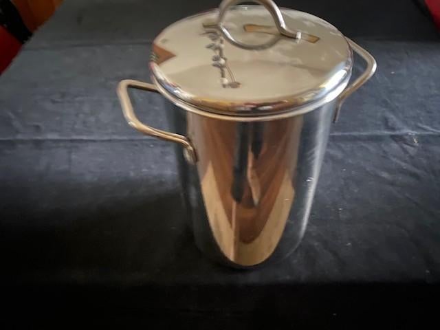 Asperge pan 1 x gebruikt z.g.a.n., Huis en Inrichting, Keuken | Potten en Pannen, Ophalen, Zo goed als nieuw, Rvs, Pannenset