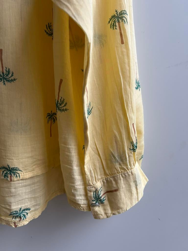 GARCONNE blouse geel met palmboompjes mt TU, Kleding | Dames, -, Verzenden, Parijs, Geel
