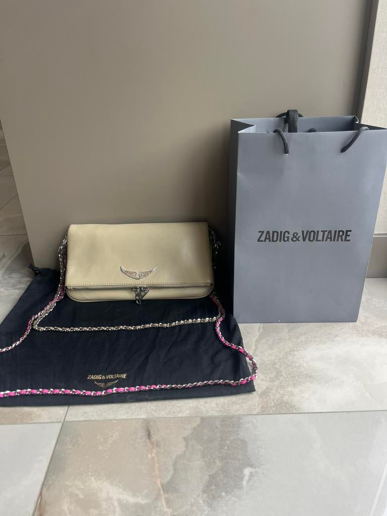 Zadig & Voltaire tas, Sieraden, Tassen en Uiterlijk, Tassen | Damestassen, Ophalen of Verzenden, Zo goed als nieuw, Beige, Schoudertasje