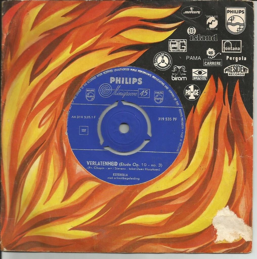 Esterella - Verlatenheid   - 1960 -, Gebruikt, 7 inch, Single, Ophalen of Verzenden