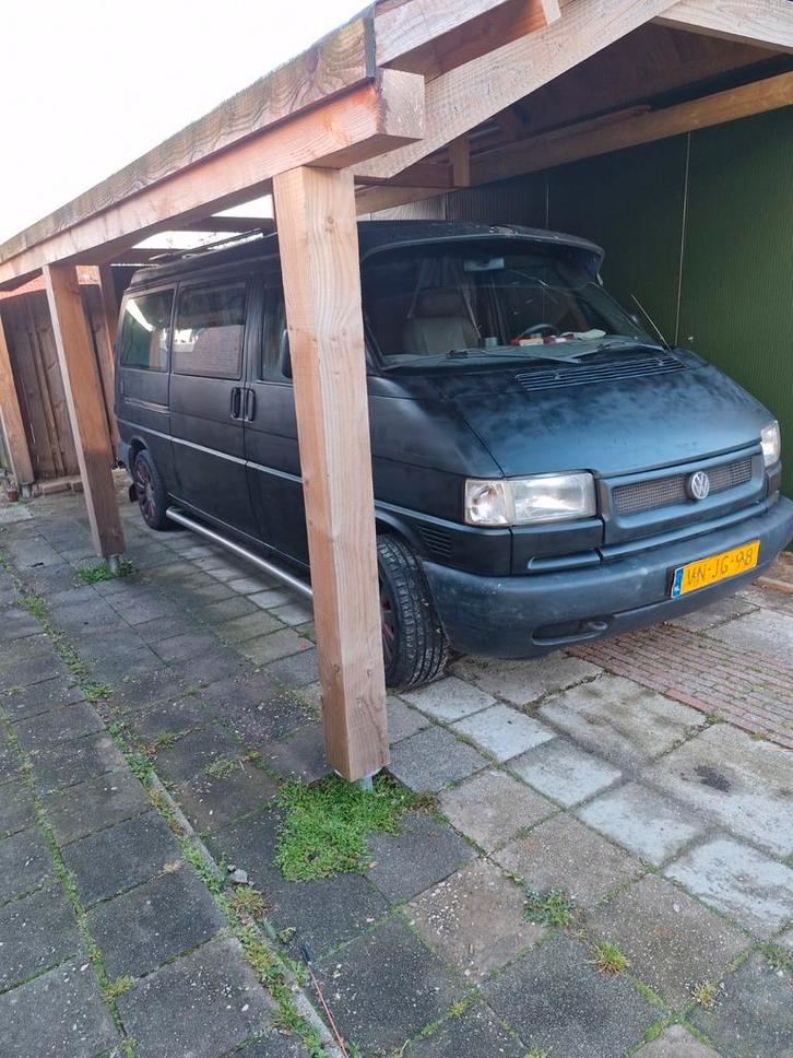 Volkswagen T4 verlengde Buscamper met slaap hefdak, Caravans en Kamperen, Campers, Particulier, tot en met 5, Buscamper of Camperbus